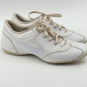 Nike Cheer Unite Womens White Leather Cheerleading Shoes 583145-110 Size 9.5